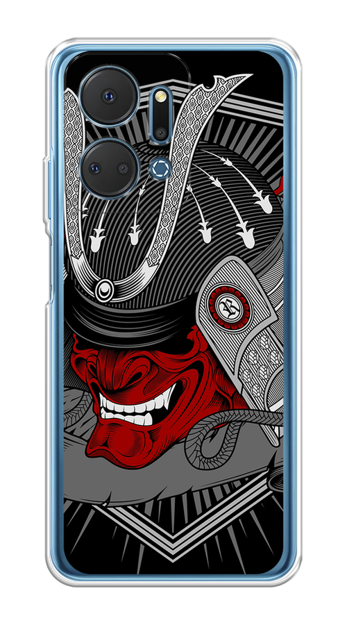

Чехол на Honor X7A Plus "Красная маска самурая", Белый;красный;черный, 6121850-1