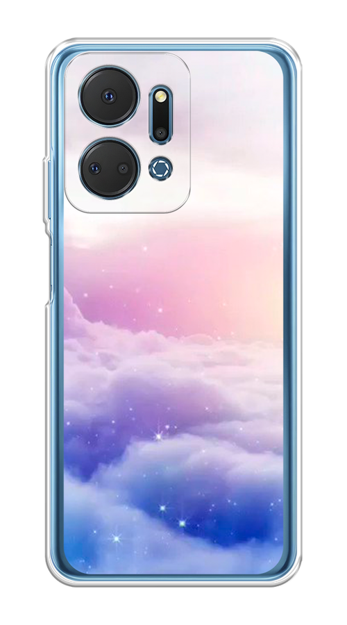 

Чехол на Honor X7A Plus "Небеса", Голубой;белый;розовый, 6121850-1