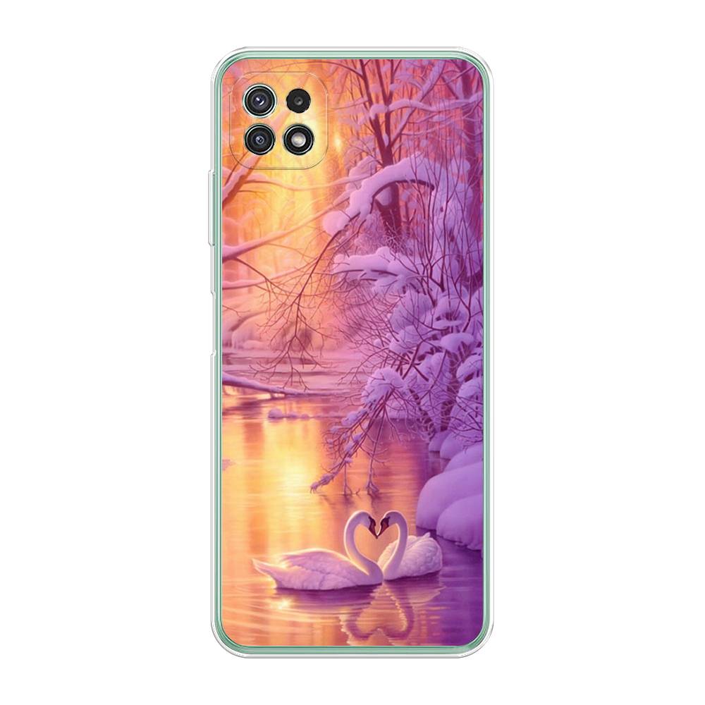 

Чехол для Samsung Galaxy A22s 5G "Зима 1", Фиолетовый;желтый, 2104250-2