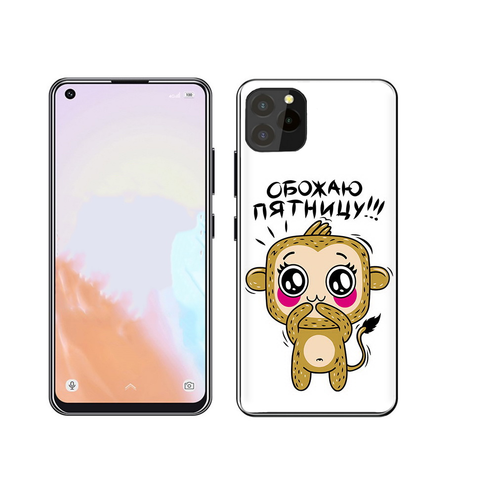 

Чехол MyPads Tocco для Oukitel C21 Pro обожаю пятницу, Прозрачный, Tocco