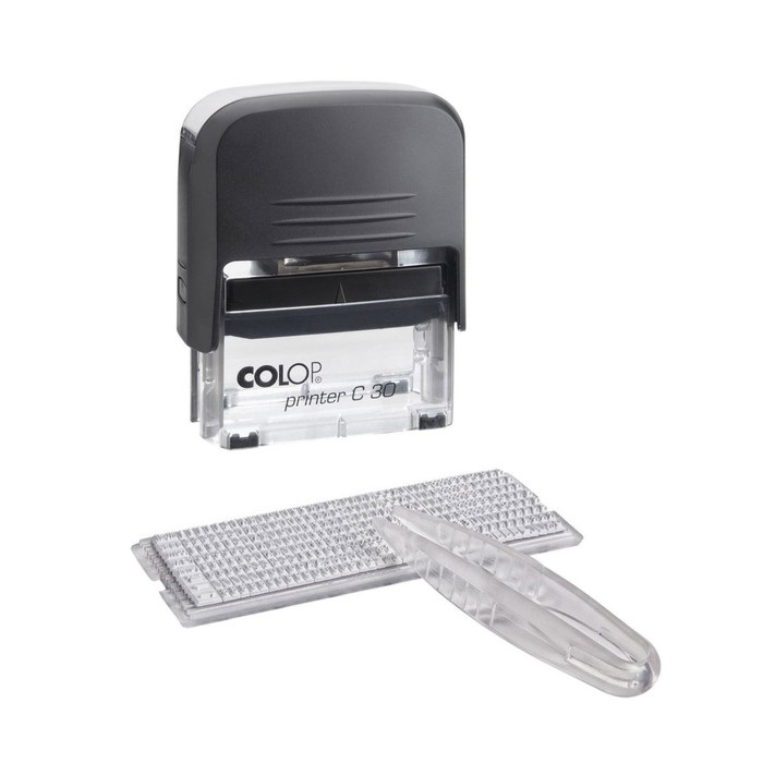 фото Штамп автомат самонаб 5стр 1 касса colop printer c30/1-set черный