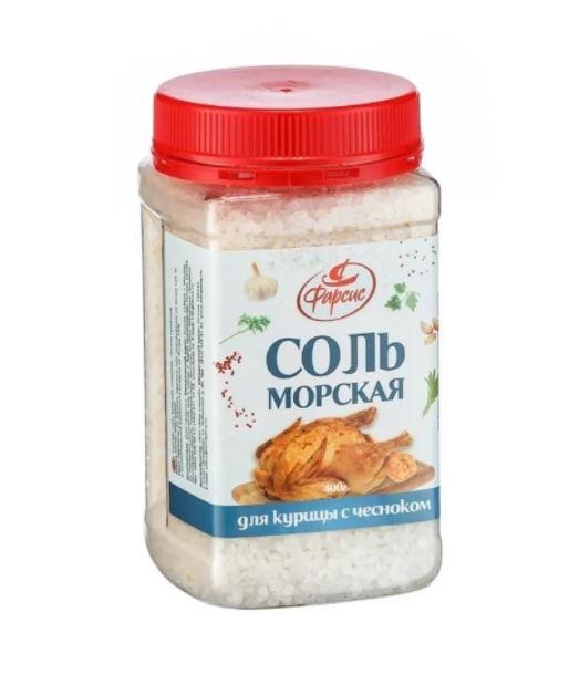 

Соль морская с чесноком Фарсис 400г, Соль морская с чесноком