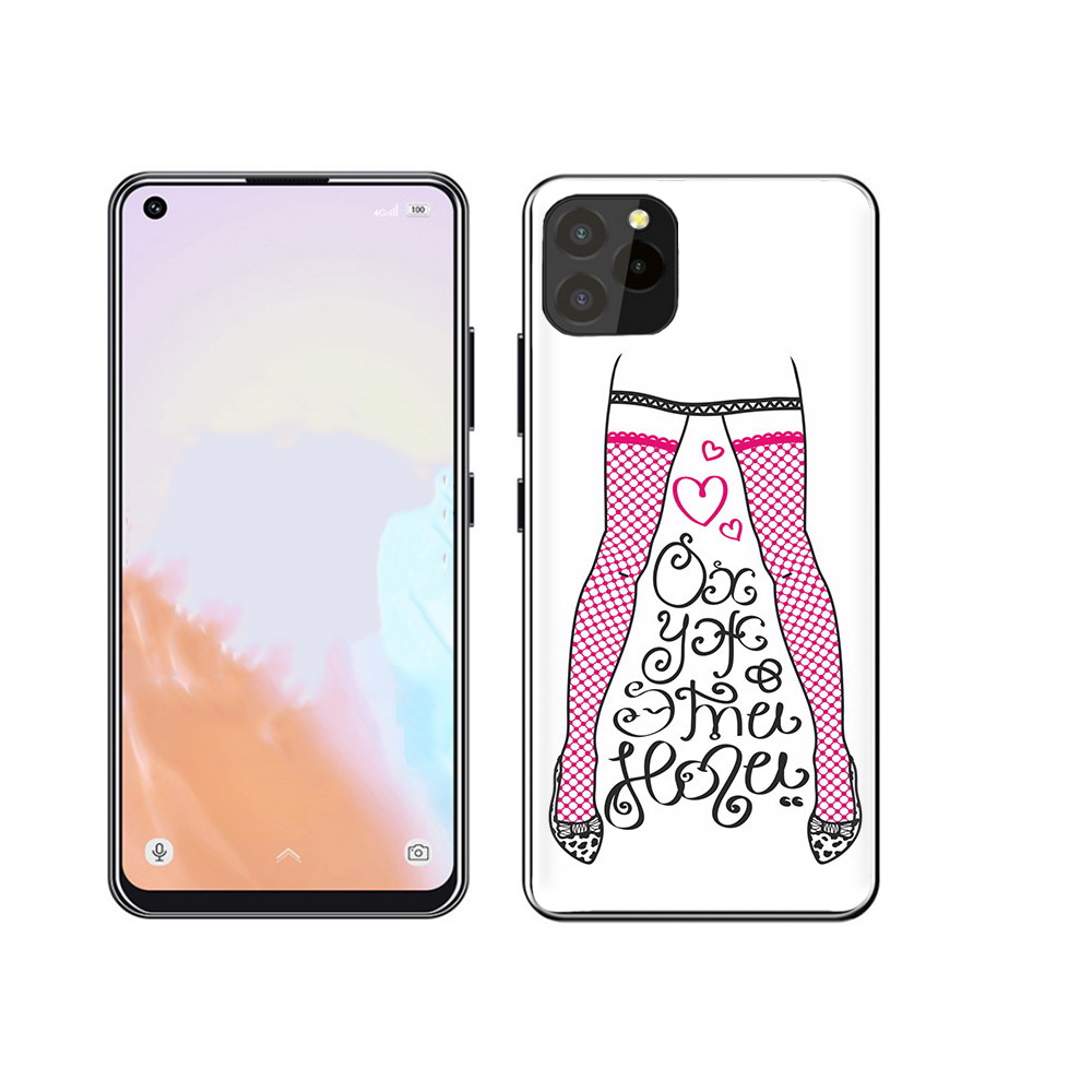 

Чехол MyPads Tocco для Oukitel C21 Pro нарисованные ноги в чулках, Прозрачный, Tocco