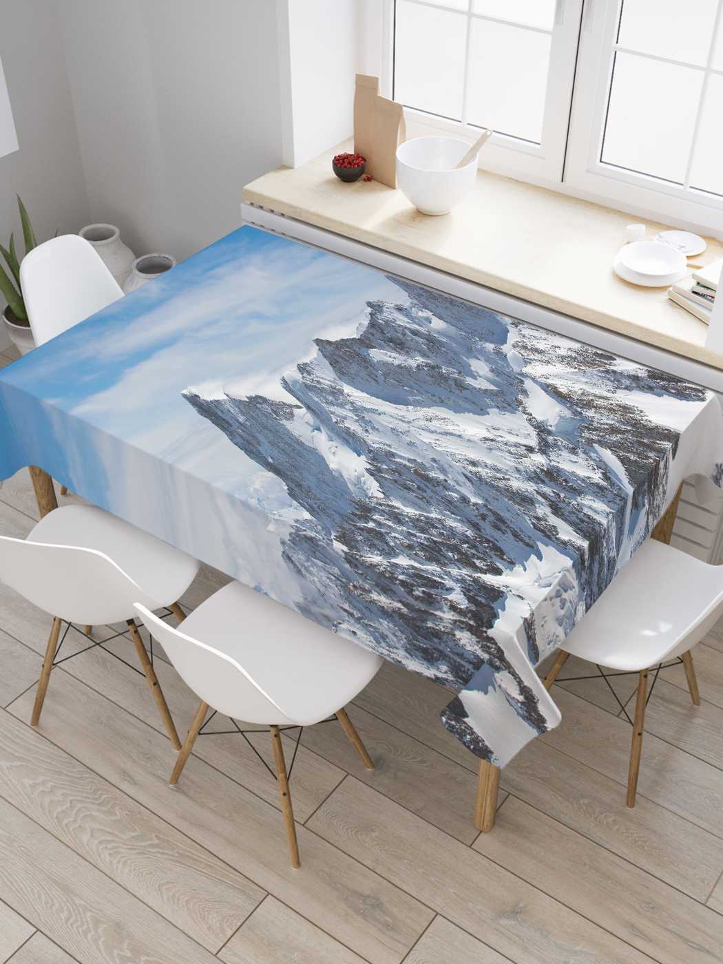 

Скатерть прямоугольная JoyArty "Спорные горы" из сатена, 120x145 см, Серый, Спорные горы