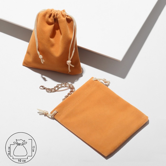 

Мешочек бархатный, 10x12см, цвет коричневый 50 шт