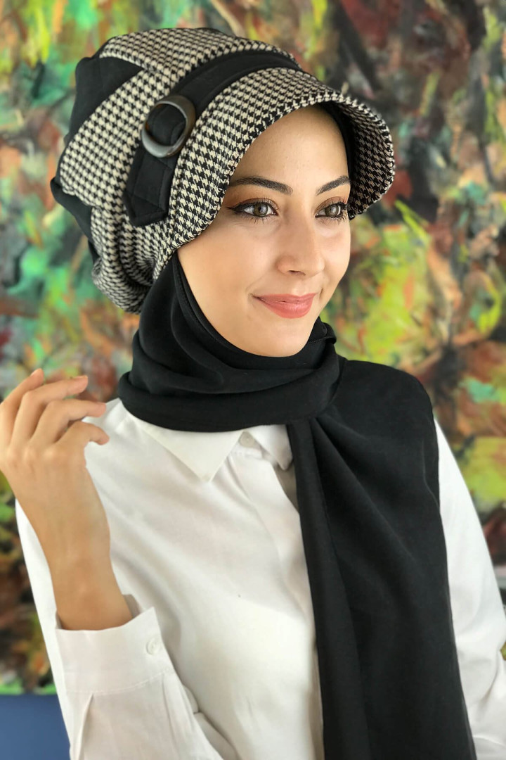 

Тюрбан женский Butik Ambar 01410 черный, 01409