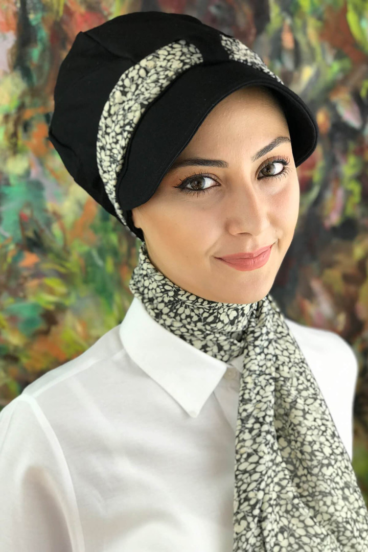 

Тюрбан женский Butik Ambar SYH-FL-SP-BT-11 черный, SYH-FL-SP-BT-11