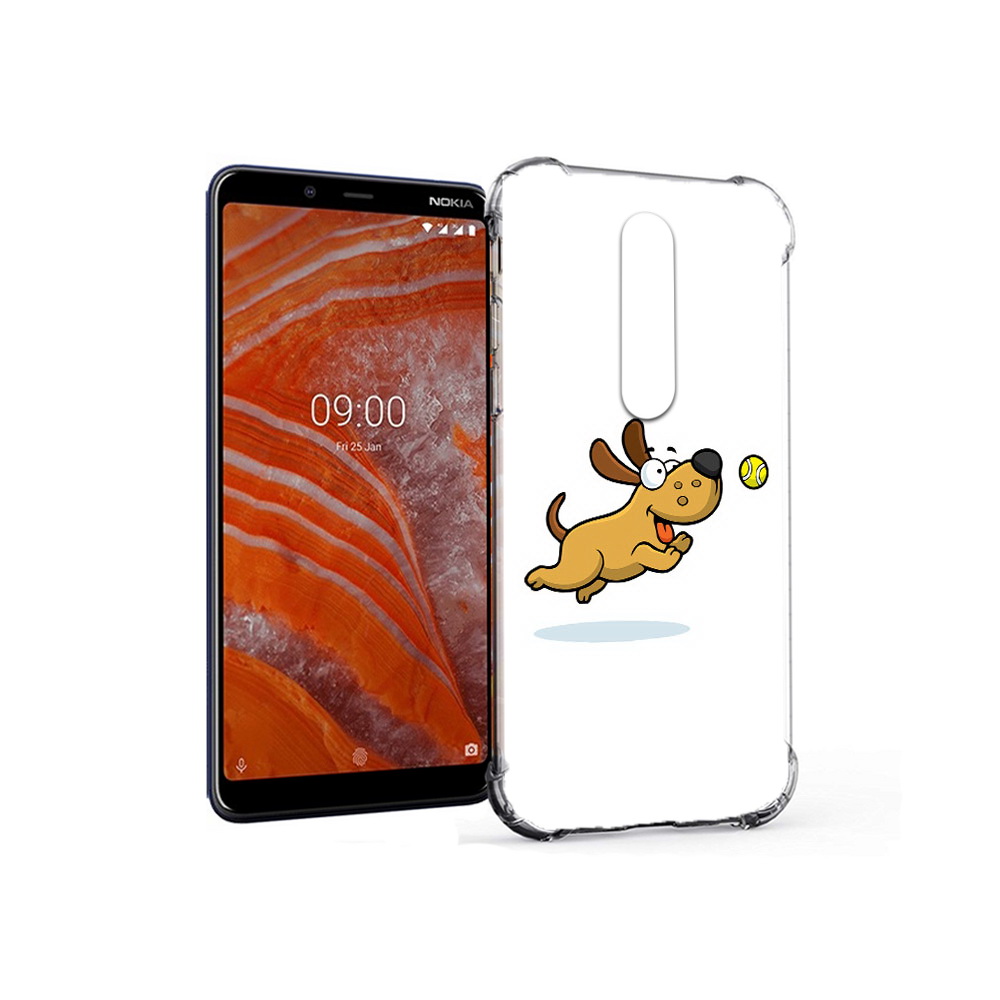 

Чехол MyPads Tocco для Nokia 3.1 Plus пёсик (PT121397.96.563), Прозрачный, Tocco