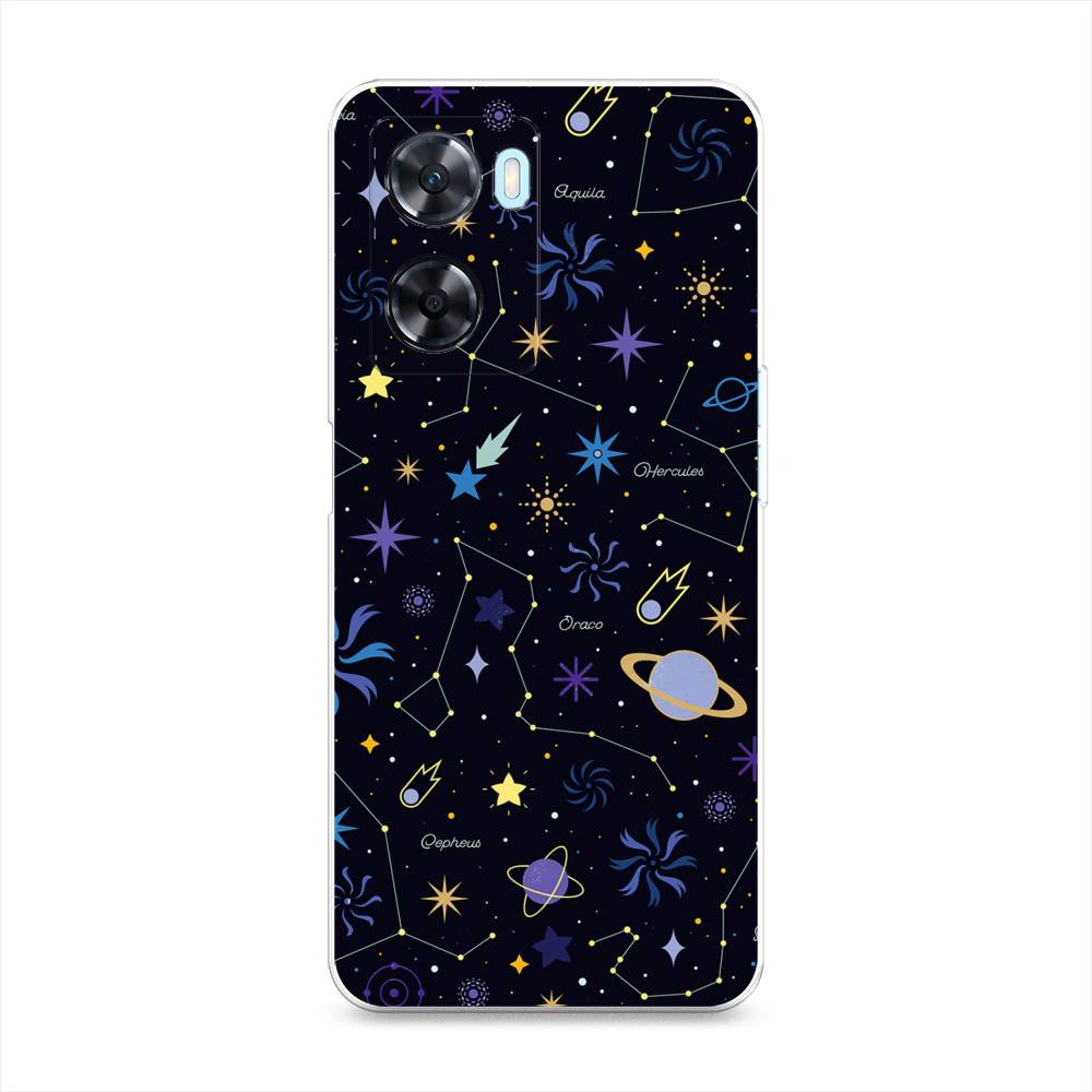 

Чехол на OnePlus Nord N20 SE "Цветной космос", Желтый, 153450-2