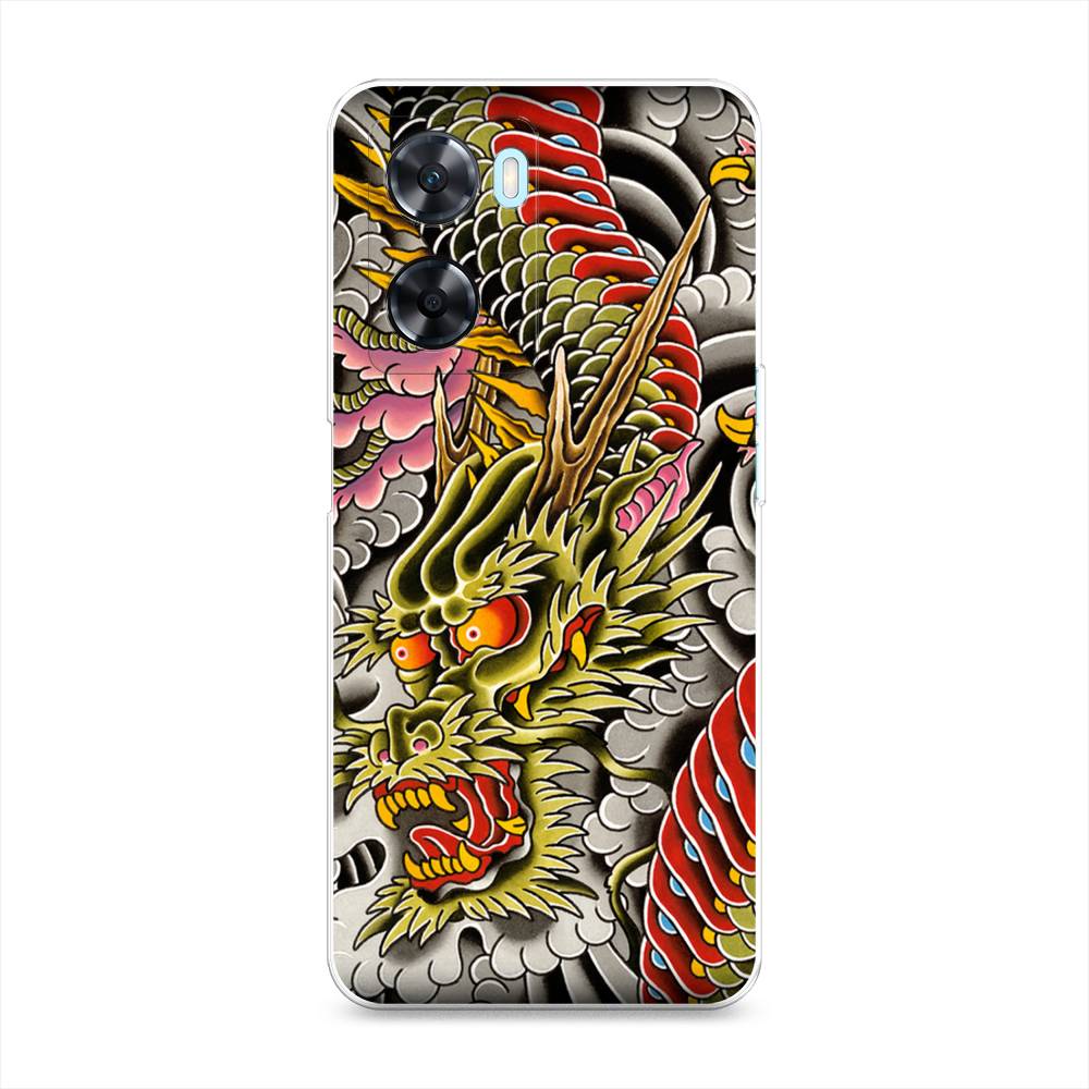

Чехол на OnePlus Nord N20 SE "Японский дракон", Желтый;розовый;красный, 153450-4