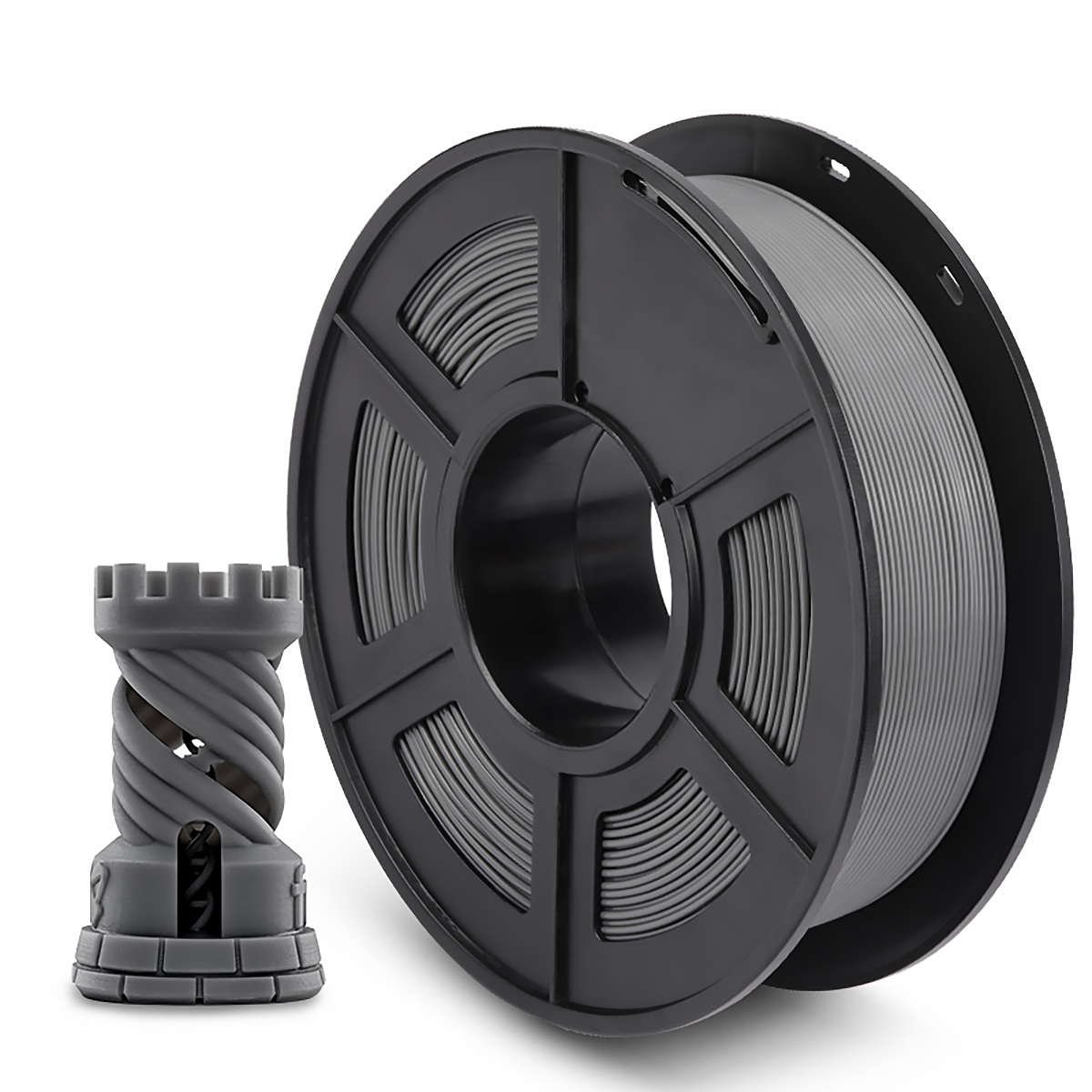 

Пластик PLA для 3D-принтера NV-PRINT FDM / FFF серый (3D-PLA-P-GREY), FDM / FFF