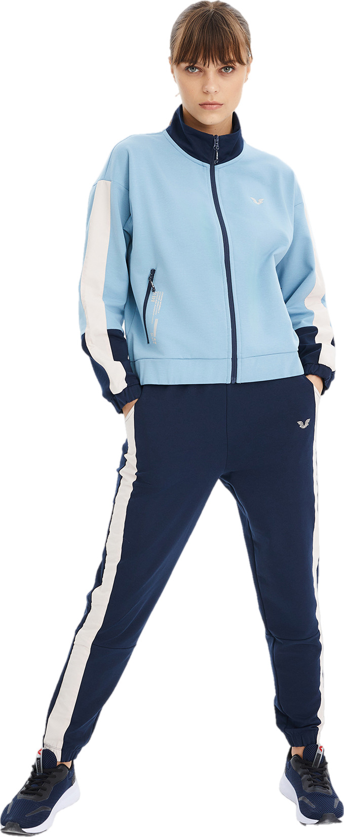 Костюм женский Bilcee Women Knitting Tracksuit голубой L