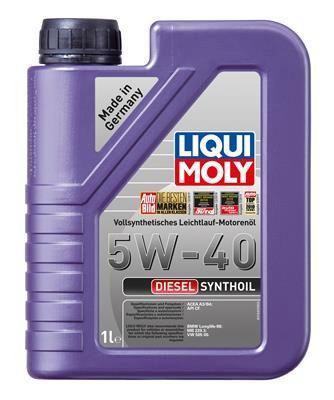 

Моторное масло LIQUI MOLY cинтетическое 5W40 Cf Diesel Syntoil 1л