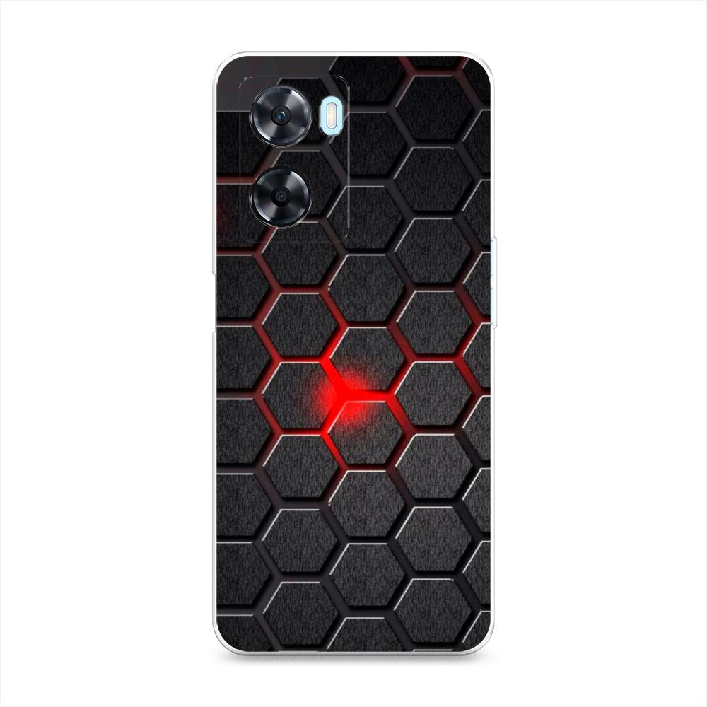 

Чехол на OnePlus Nord N20 SE "Соты красные", Красный;черный;серый, 153450-3