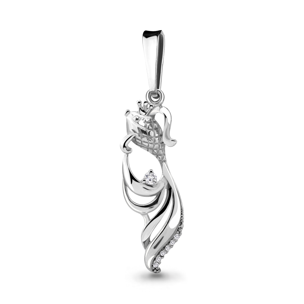 

Кулон из серебра с фианитом Aquamarine Aquamarine 24123А_925_р, 24123А_925_р