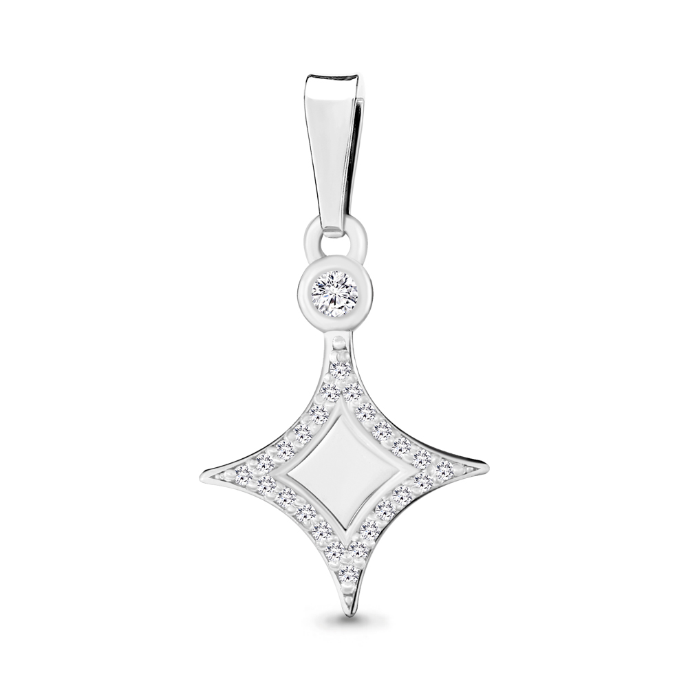 

Кулон из серебра с фианитом Aquamarine Aquamarine 24119А_925_р, 24119А_925_р