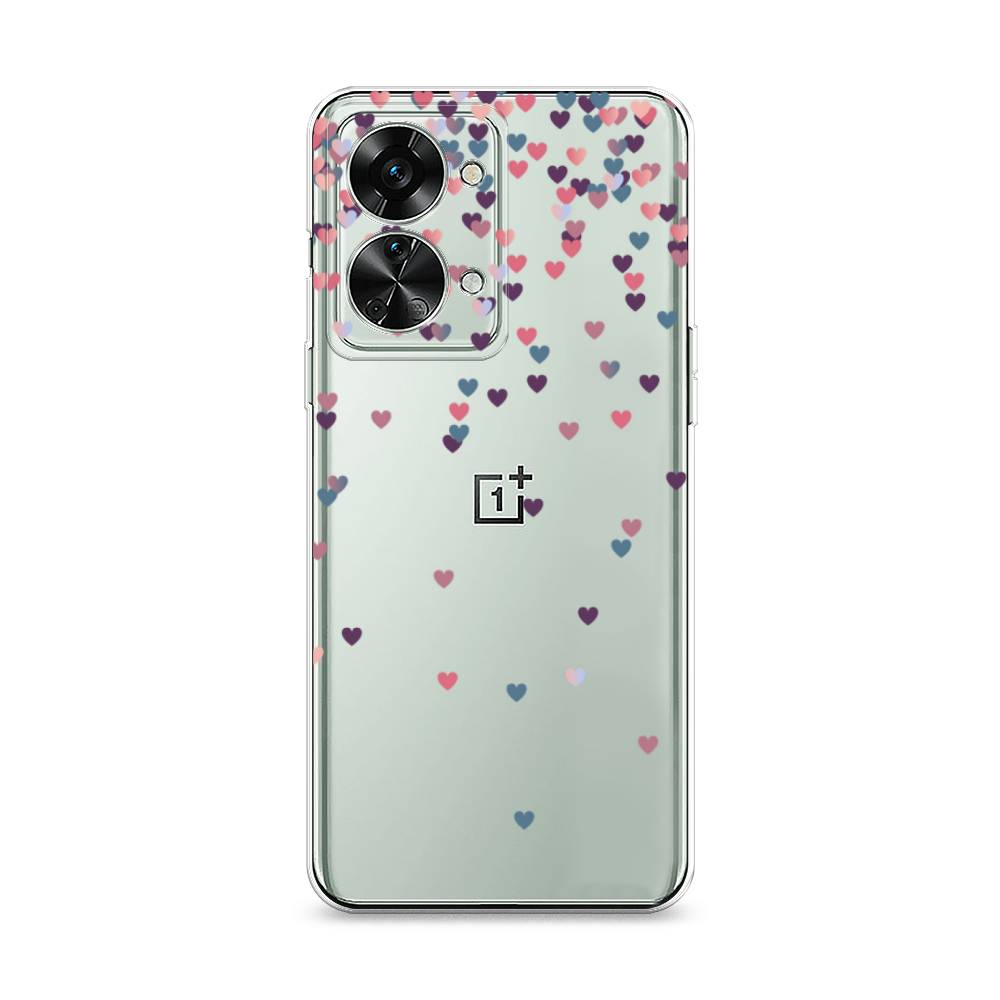 

Чехол на OnePlus Nord 2T "Посыпка сердечки", Розовый;фиолетовый, 153250-3