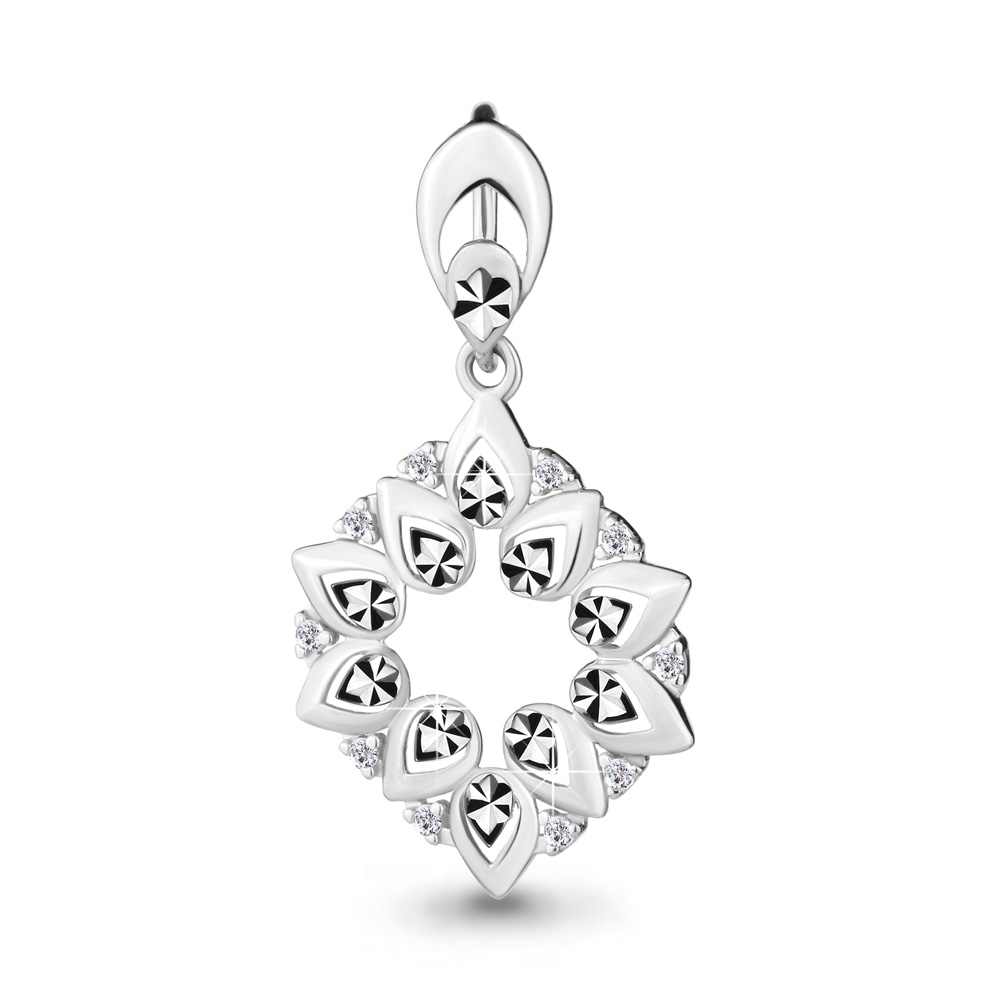 

Кулон из серебра с фианитом Aquamarine Aquamarine 24084А_925_р, 24084А_925_р