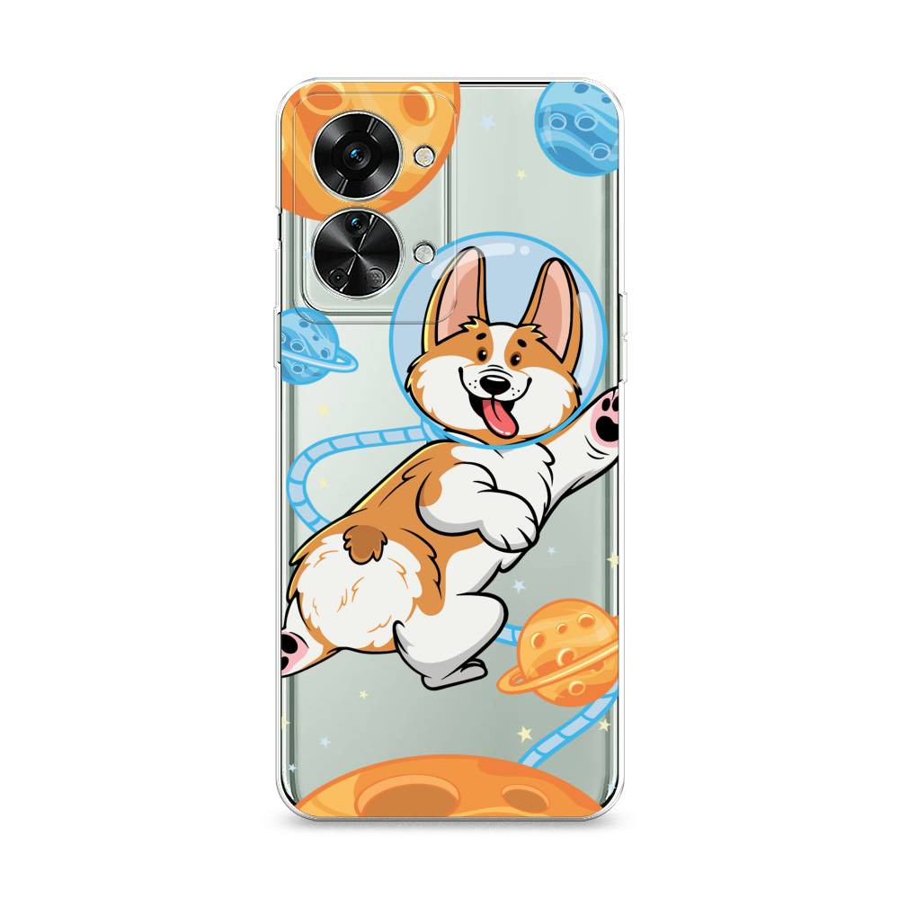 

Чехол на OnePlus Nord 2T "Корги-космонавт", Голубой;бежевый;белый, 153250-1