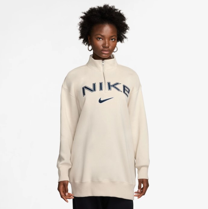 

Толстовка женская Nike Sportswear Phoenix Fleece FV7679 бежевая 48 EU, Бежевый, Sportswear Phoenix Fleece