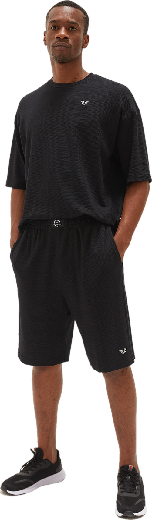 Костюм мужской Bilcee Men Knitting Shorts черный XL