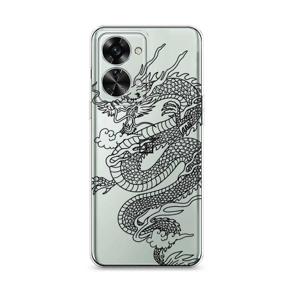 

Чехол на OnePlus Nord 2T "Большой китайский дракон", Черный;серый, 153250-1