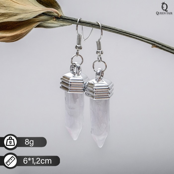 

Серьги подвески из бижутерного сплава Queen Fair 1358554, пластик