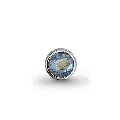 Подвеска из серебра с фианитом Aquamarine Aquamarine 23512Н_925_р