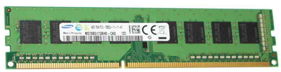 

Оперативная память Samsung M378B5173BH0-CK0 (M378B5173BH0-CK0), DDR3 1x4Gb, 1600MHz, M378B5173BH0-CK0