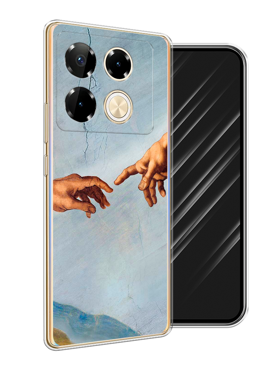 

Чехол Awog на Infinix Note 40 Pro "Сотворение Адама", Голубой;коричневый;серый, 3105750-1