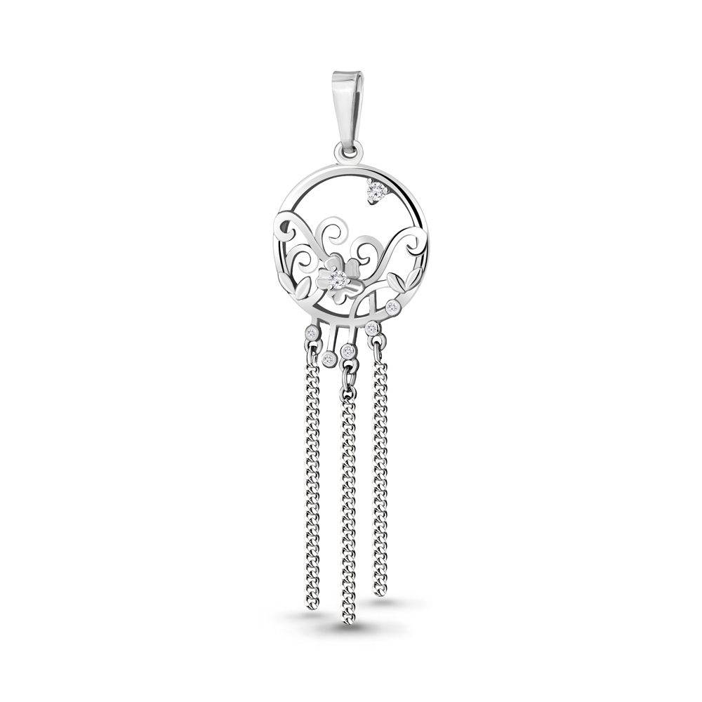

Кулон из серебра с фианитом Aquamarine Aquamarine 23428А_925_р, 23428А_925_р