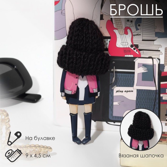 

Брошь из бижутерного сплава/пластика Queen Fair 9328645, без вставки
