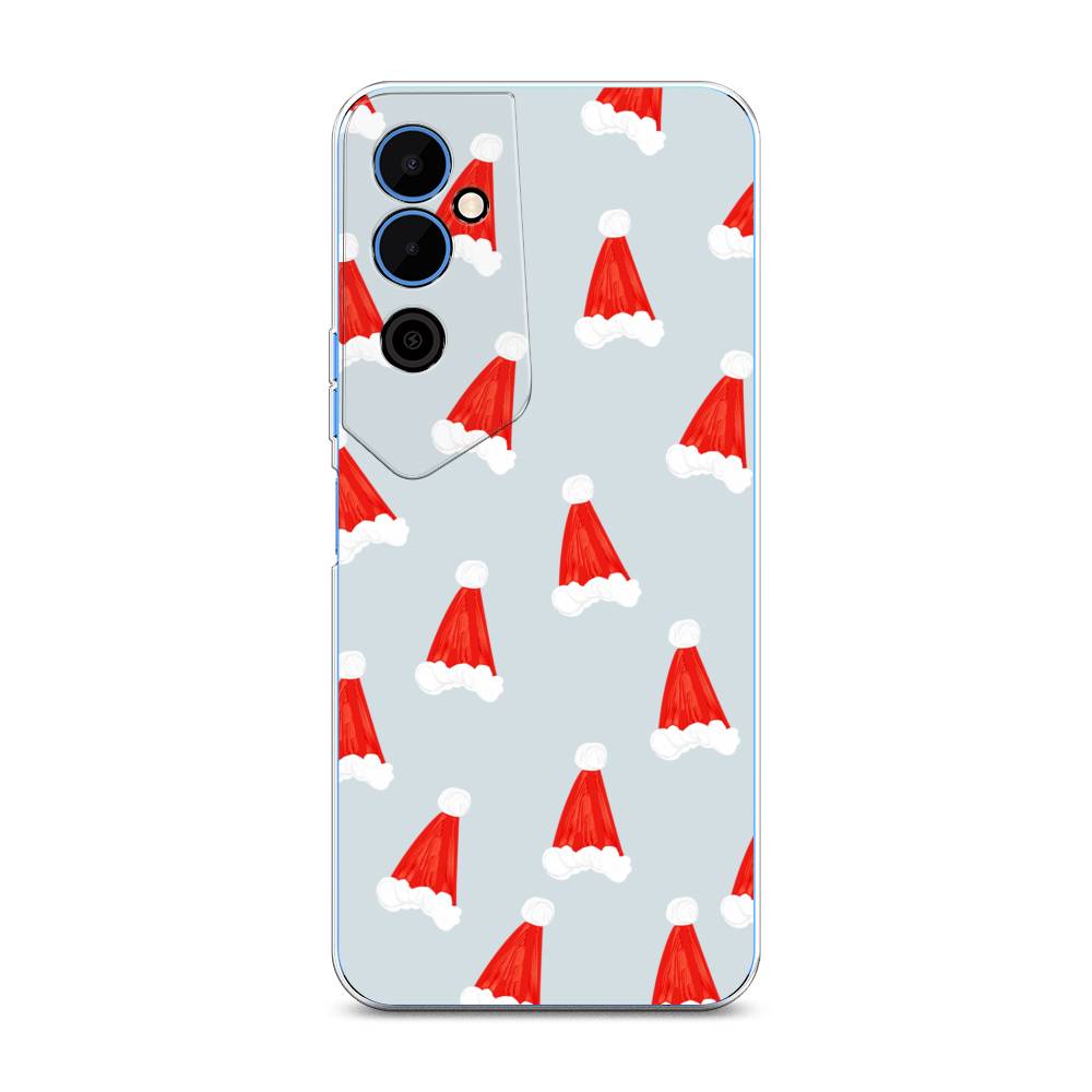 

Чехол для Tecno Pova Neo 2 "Новогодние шапочки", Белый;красный;серый, 302450-5