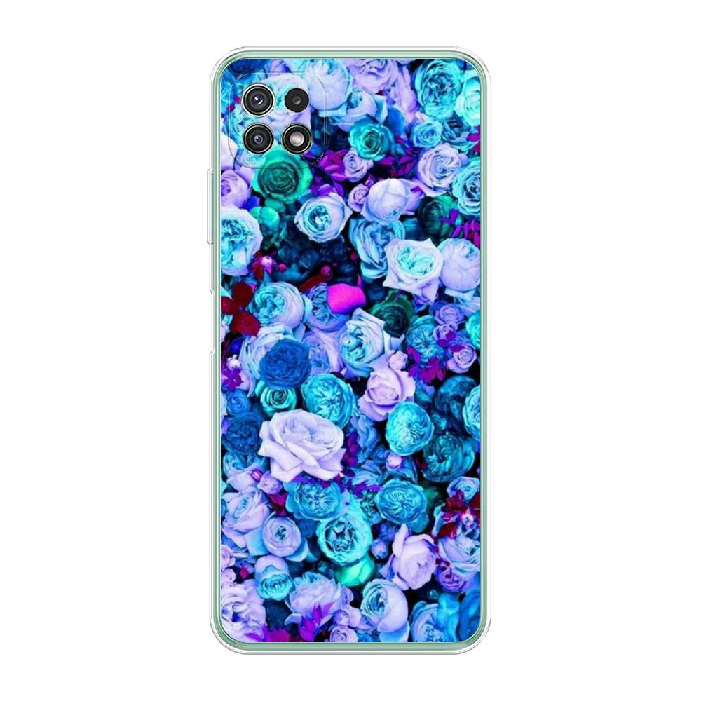 

Чехол для Samsung Galaxy A22s 5G "Цветочный ковер", Фиолетовый, 2104250-2