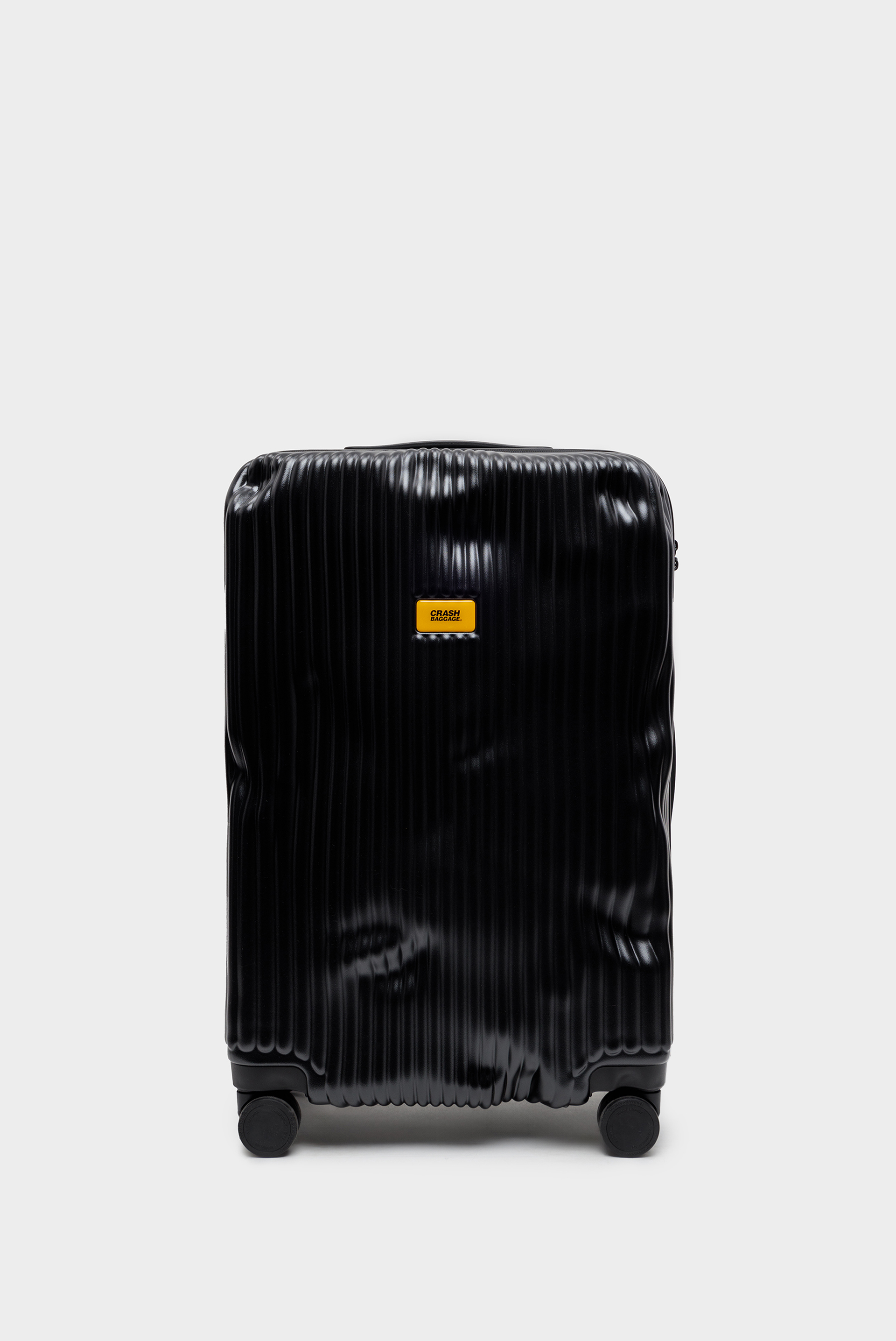 

Чемодан унисекс Crash Baggage stripe medium черный, 68х45х26 см, stripe medium