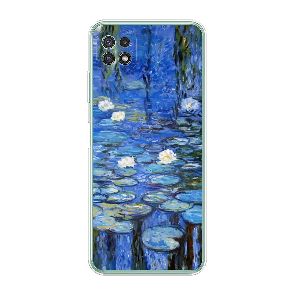 

Чехол для Samsung Galaxy A22s 5G "Нарисованный пруд", Синий;зеленый, 2104250-4