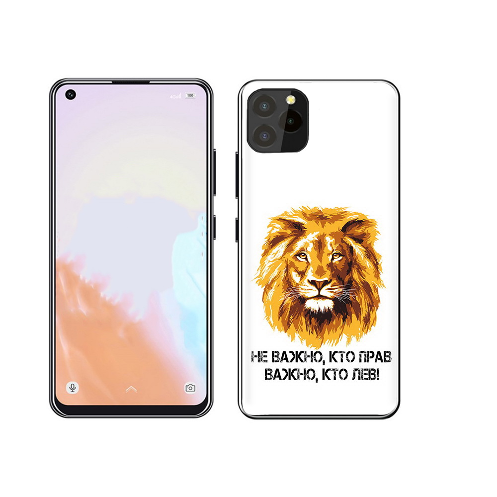 

Чехол MyPads Tocco для Oukitel C21 Pro мудрый лев, Прозрачный, Tocco
