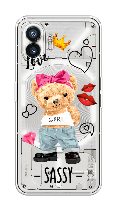 

Чехол на Nothing Phone (2) "Sugar Mommy", Голубой;белый;розовый, 3300250-1