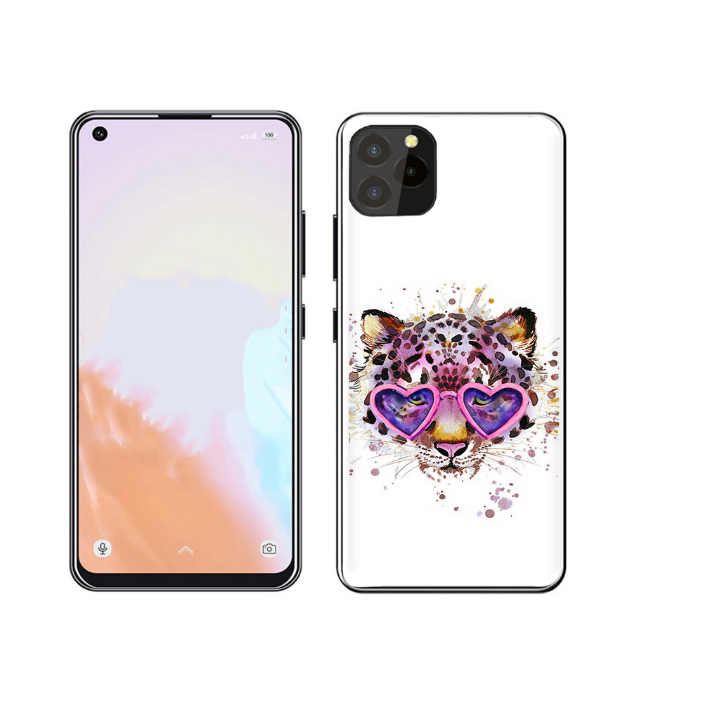 

Чехол MyPads Tocco для Oukitel C21 Pro модный леопард, Прозрачный, Tocco
