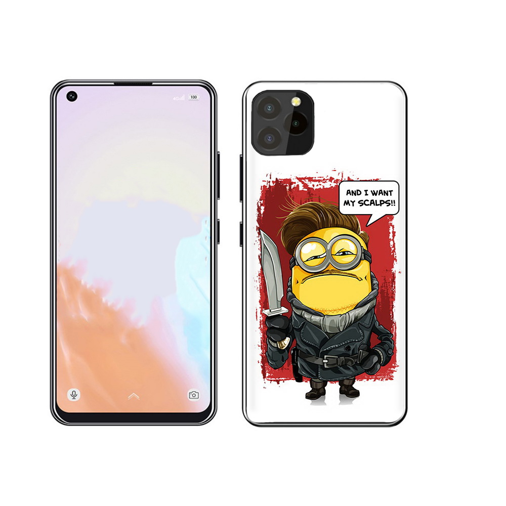 

Чехол MyPads Tocco для Oukitel C21 Pro миньон убийца, Прозрачный, Tocco