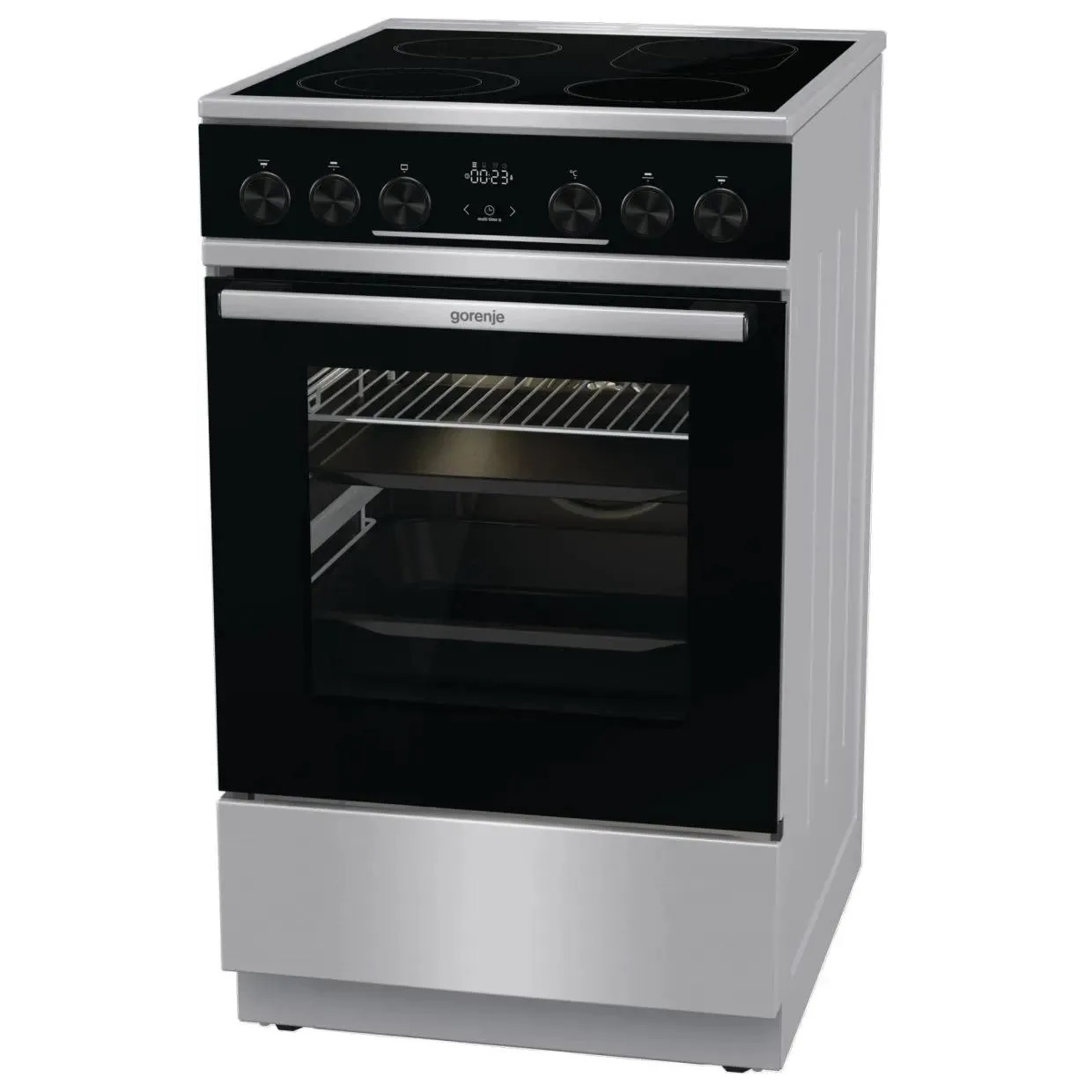 

Электрическая плита Gorenje GEC5C61XPA серебристый; черный, GEC5C61XPA