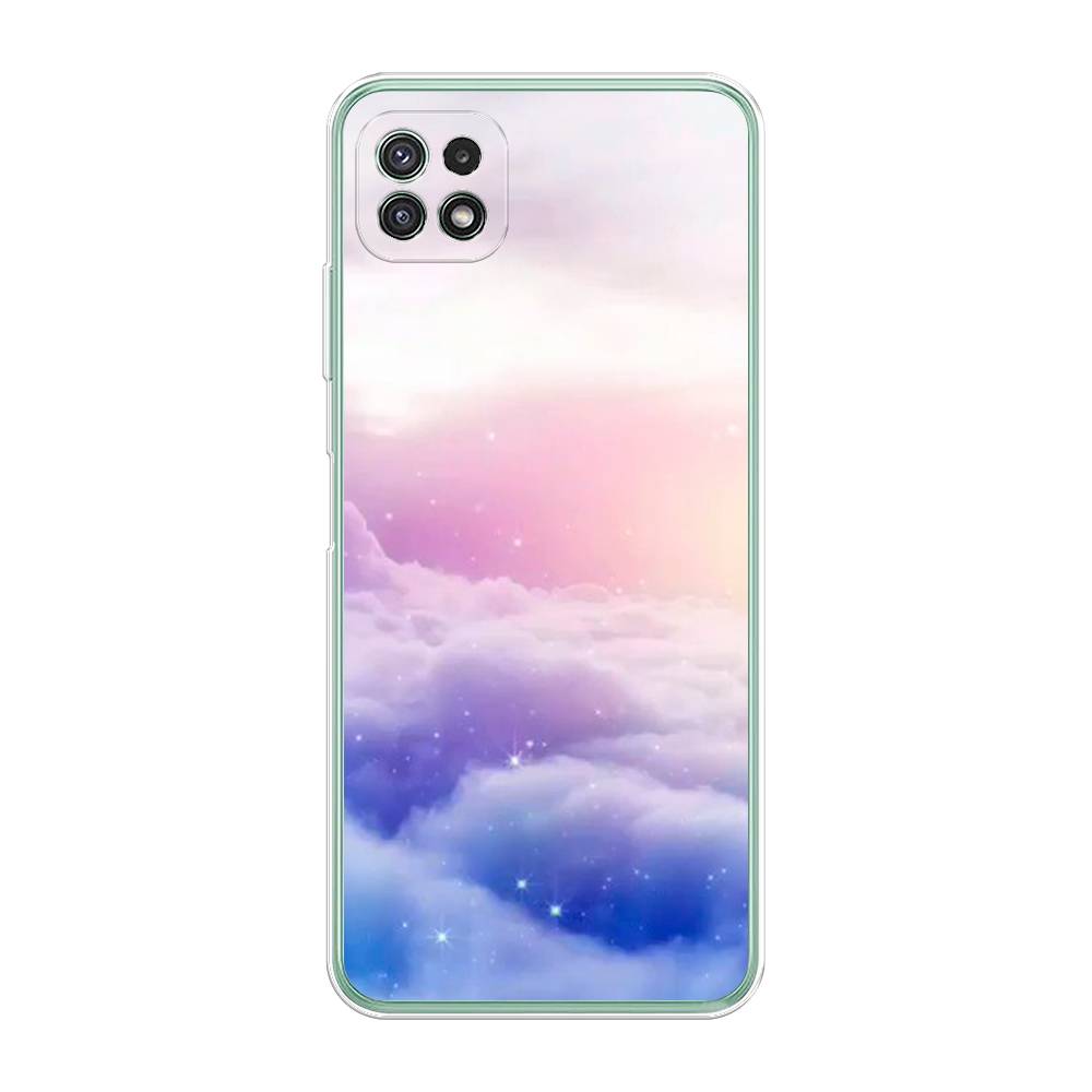 

Чехол для Samsung Galaxy A22s 5G "Небеса", Голубой;белый;розовый, 2104250-2