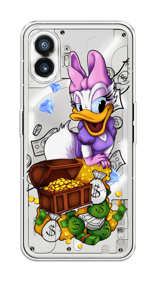 

Чехол на Nothing Phone (2) "Rich Daisy Duck", Коричневый;белый;фиолетовый, 3300250-1