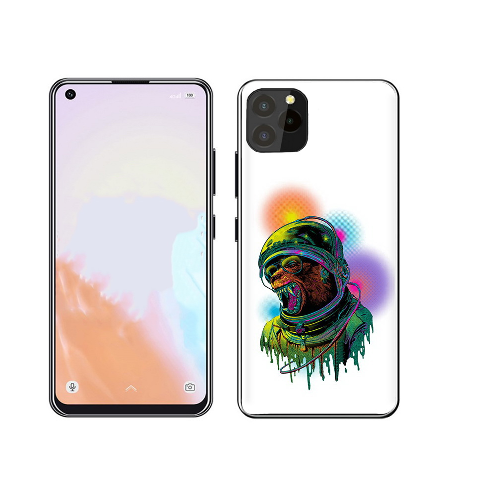 

Чехол MyPads Tocco для Oukitel C21 Pro медведь космонавт, Прозрачный, Tocco