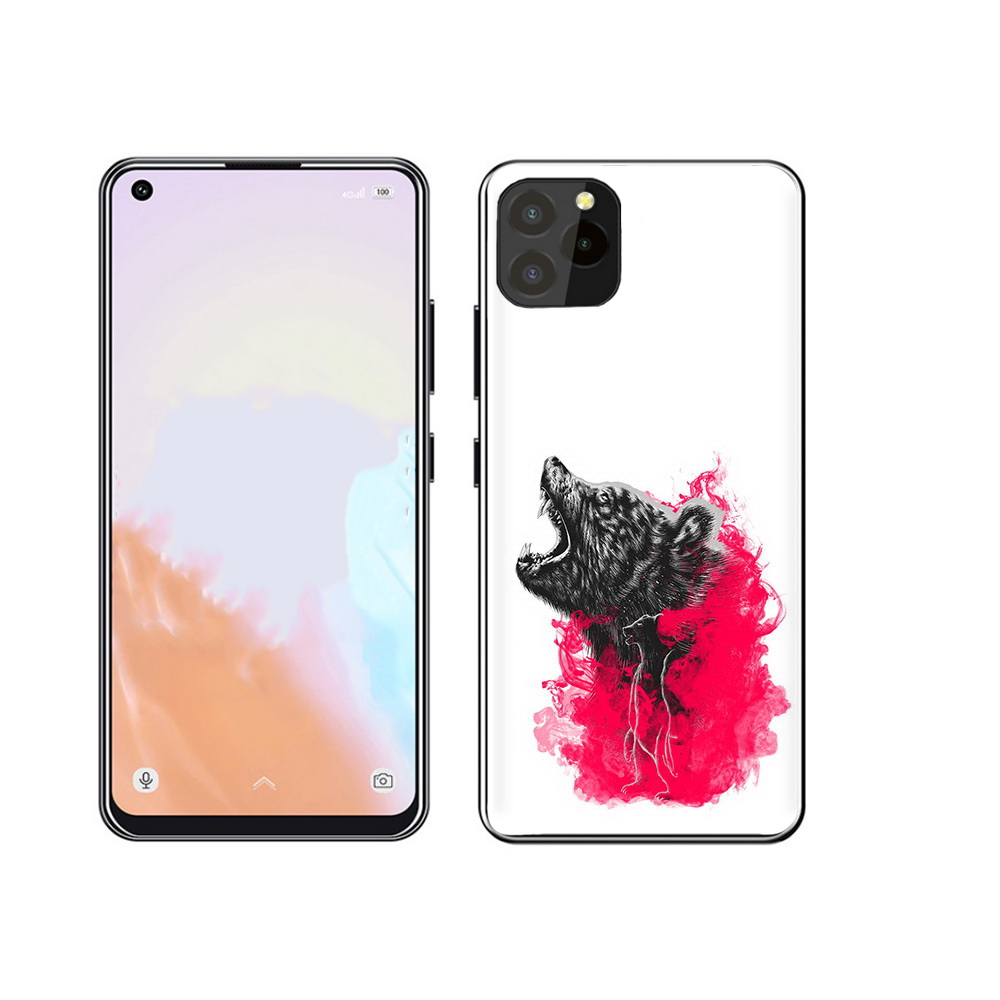 

Чехол MyPads Tocco для Oukitel C21 Pro медведь в дымке, Прозрачный, Tocco