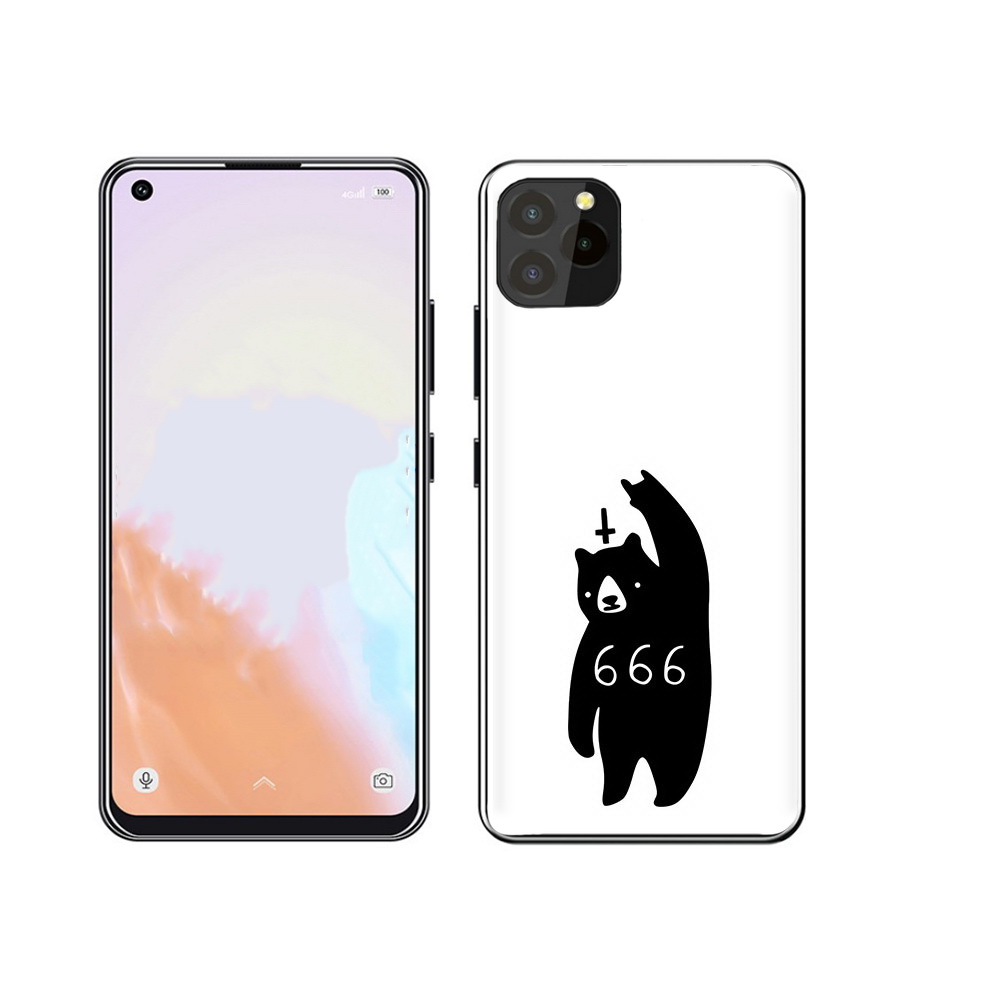 

Чехол MyPads Tocco для Oukitel C21 Pro медведь 666, Прозрачный, Tocco