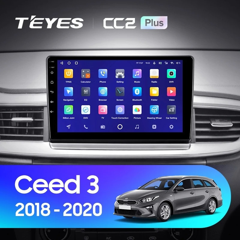 

Магнитола Teyes CC2 Plus 4/64 для Kia Ceed 3 CD (2018-2020), CC2 Plus