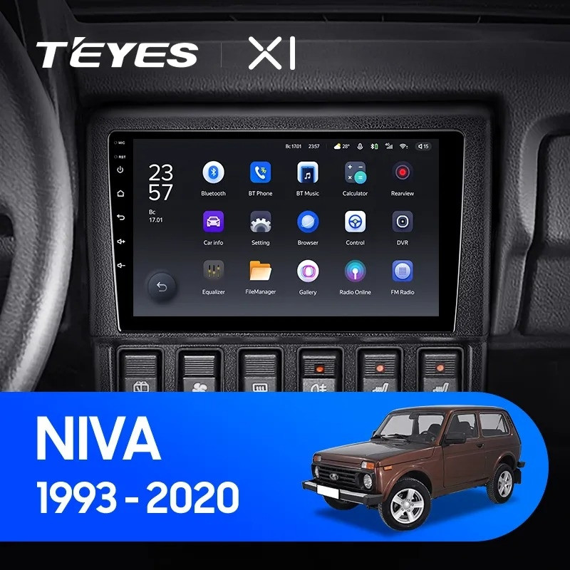 Магнитола Teyes X1 4G 232 для LADA Niva 1993-2020 2600000₽