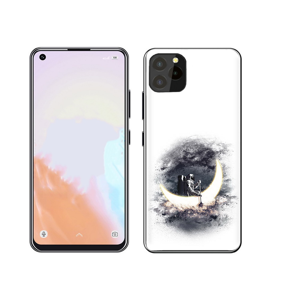 

Чехол MyPads Tocco для Oukitel C21 Pro лунный путешественник, Прозрачный, Tocco