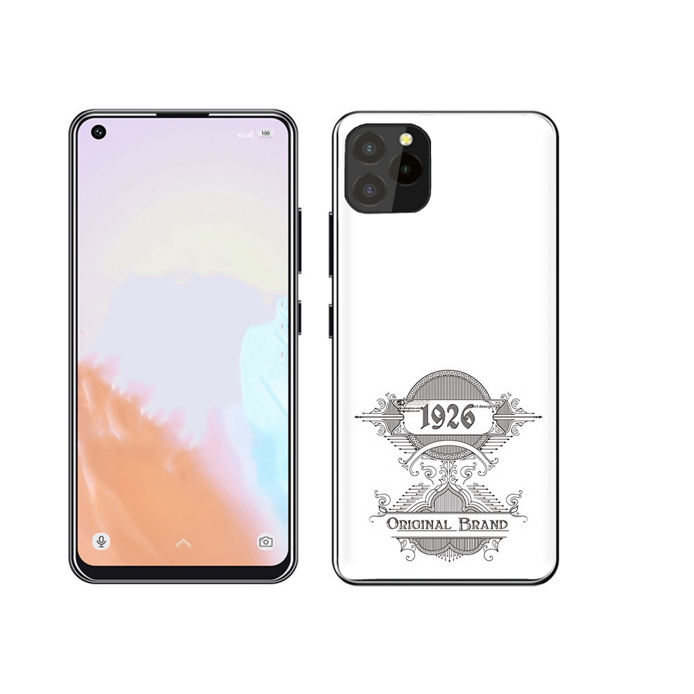 

Чехол MyPads Tocco для Oukitel C21 Pro логотип черно белый, Прозрачный, Tocco